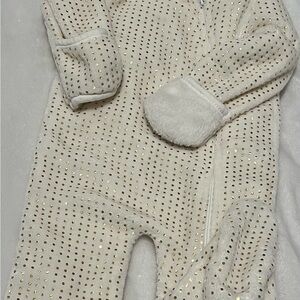 Benjamin Walk Cream and Gold Kids Footie